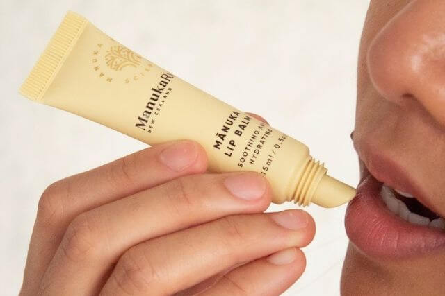 ManukaRx™ used as a lip balm gives protection and is a moisturiser