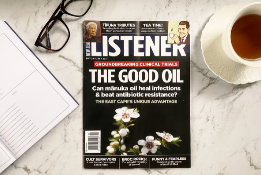 Featured in Listener: Can Mānuka Oil Heal Infections & Beat Antibiotic Resistance?